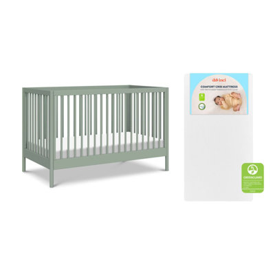 Birdie 3-in-1 Convertible Crib + Matt. Bndl