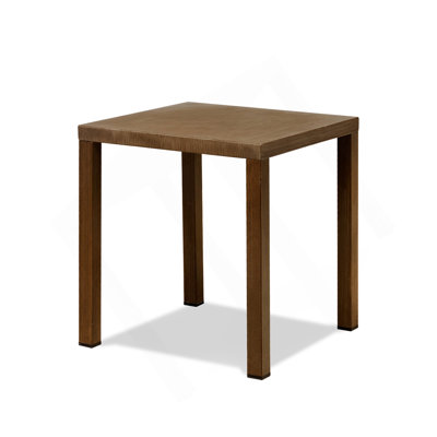 Table d'appoint d'extérieur en acier, petite table de bout carrée 22 x 20 x 20 po pour terrasse, terrasse et terrasse