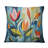 Green Mid Century Mod Nature II - Mid-Century Printed Throw Pillow-925006573-924980580