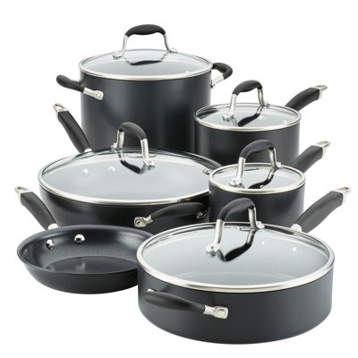 Anolon Advanced Home Hard Anodized Nonstick Cookware Set, 11 Piece