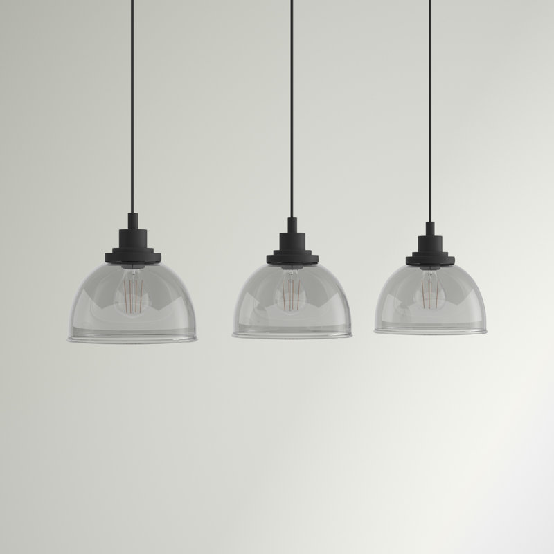 Jaheim 3 - Light Matte Black Kitchen Island Pendant