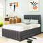 Lit plateforme tapissier avec couchette simple et tiroirs Cuevas Simpkins-219815069-219815074