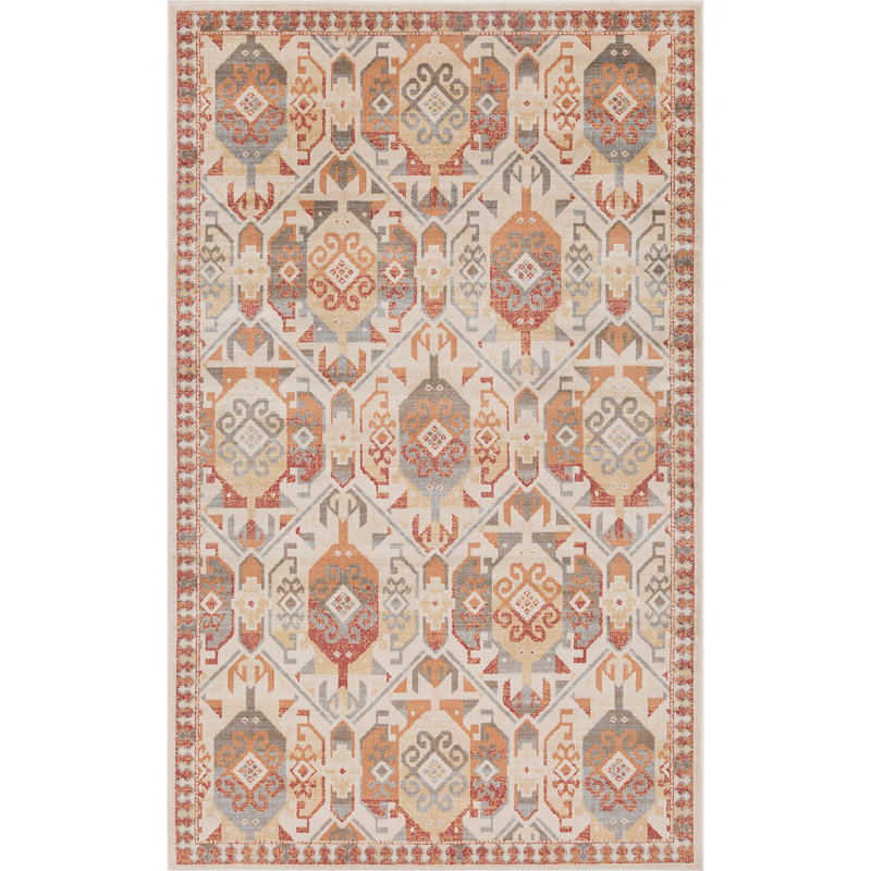 Tapis ou coureur Zuleyka Aztec Southwestern 100% polypropylène, Rectangulaire 2 pi x 3 pi
