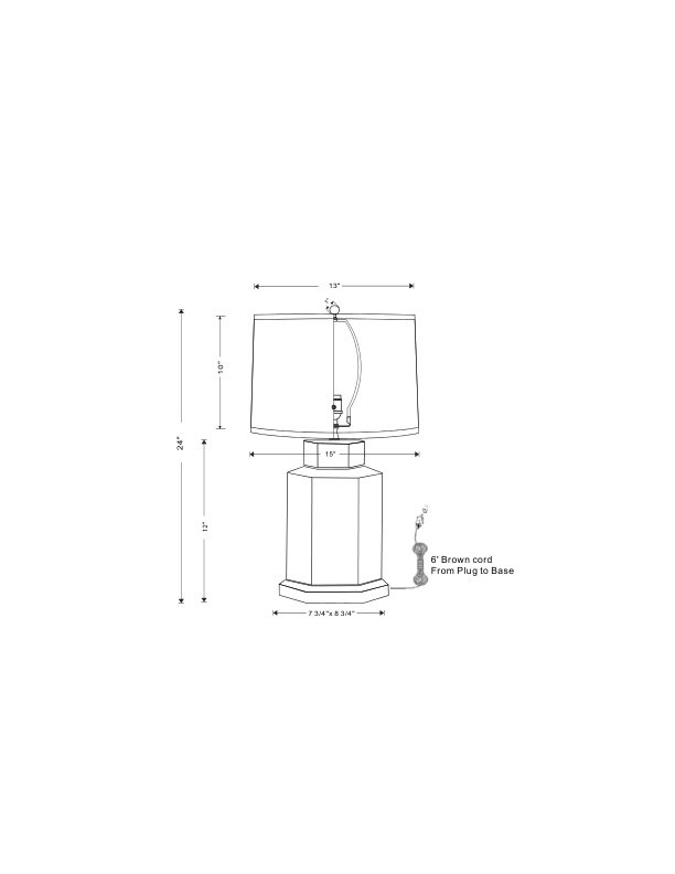 Lampe de table royale