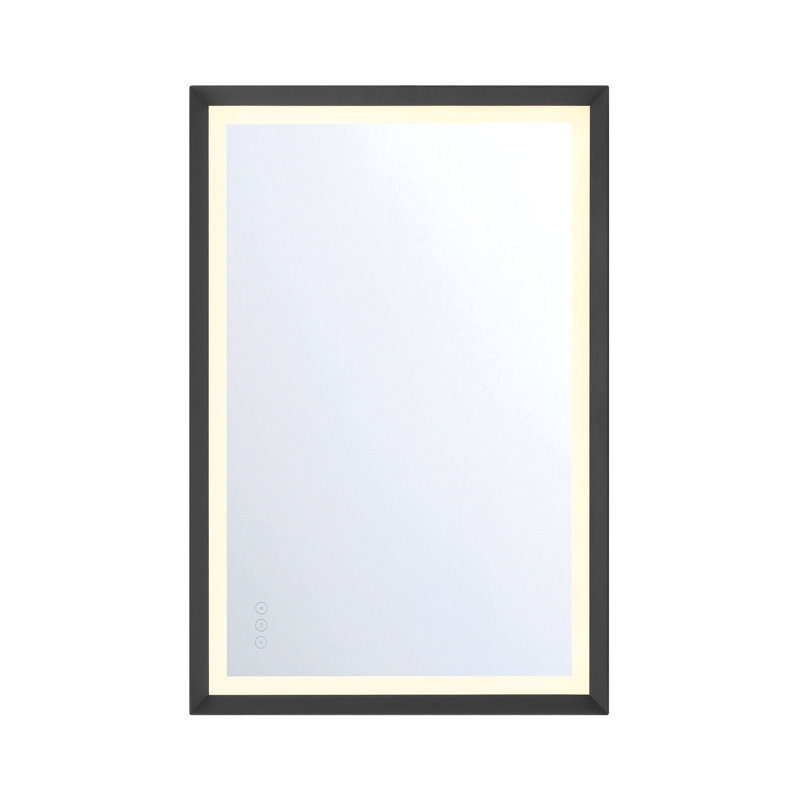 Miroir Artell, 24 po x 36 po, Noir, noir, noir, noir