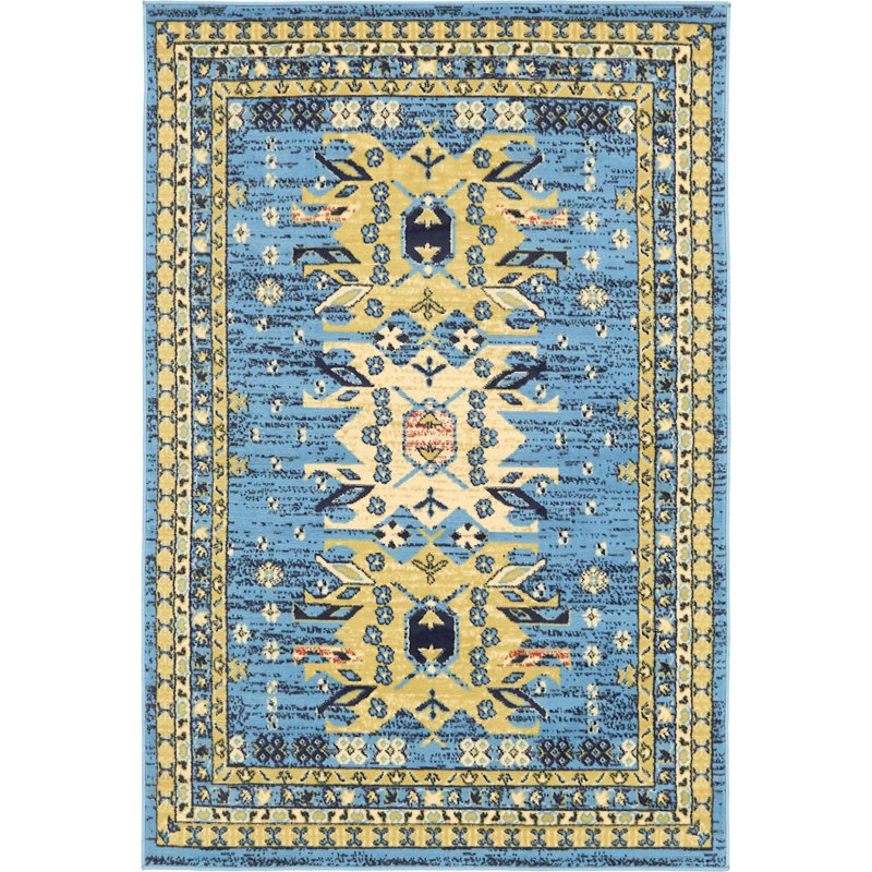 Tapis bleu Adonnis, Rectangle 4 pi x 6 pi