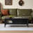 Retro rectangular solid wood coffee table