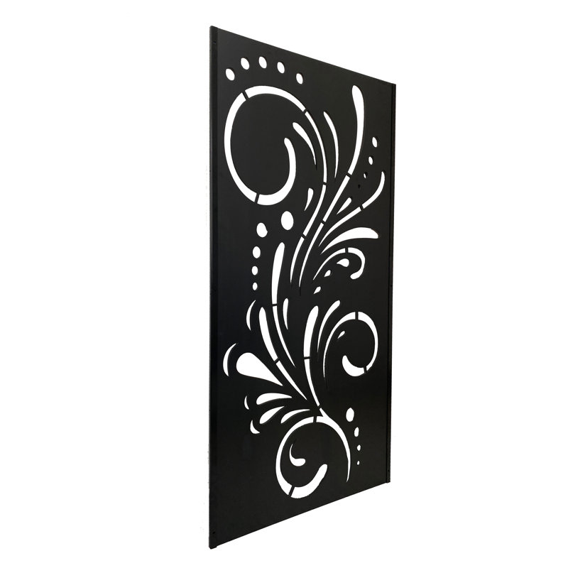 H 70 po x l 35 po x P 0,4 po Panneau d'intimité décoratif avec ensemble de canaux en C