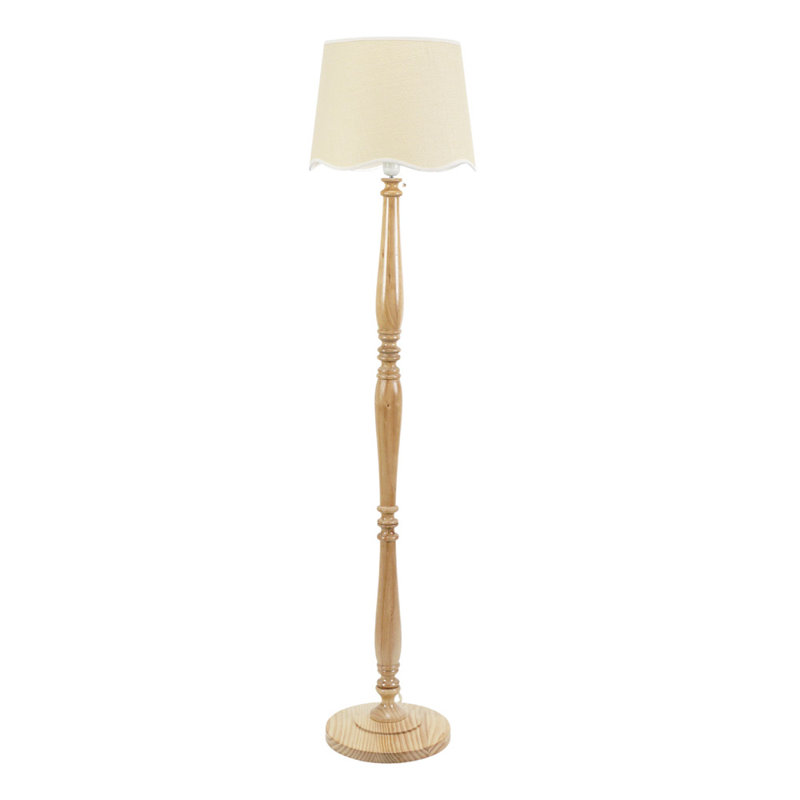 Brechin 152cm Traditional Floor Lamp, Natural, Natural, Yes
