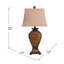 Lampe de table 32,25 po Azhar