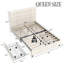 Structure de grand lit avec 4 tiroirs, lit plateforme avec tête de lit, aucun sommier requis-795479065-795479061