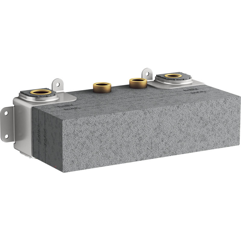Gray Brass Thermostatic Valve with Three Ports