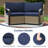 Patio Loveseat With Left And Right Armrests-1629266255