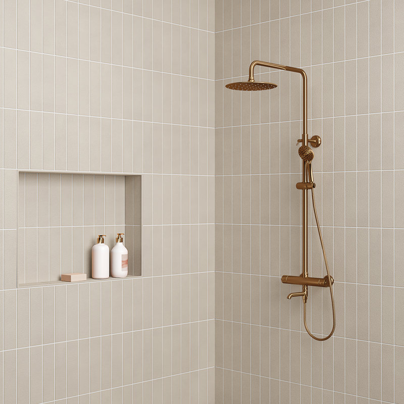 Sahara 3" x 12" Porcelain Wall & Floor Tile, Gray