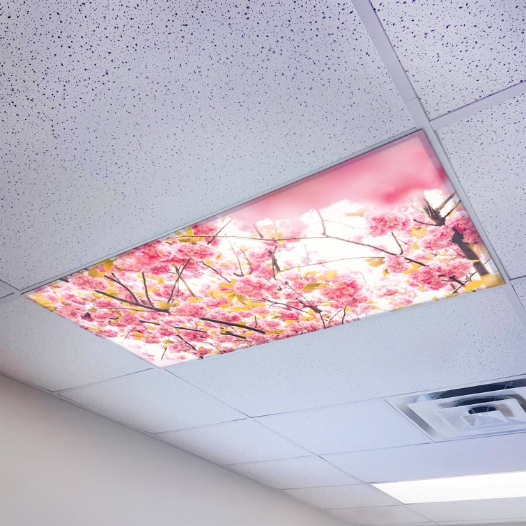 Flower- Magnetic Fluorescent Light Cover for Ceiling Lights Classroom -  2x4 -  by Octo Lights