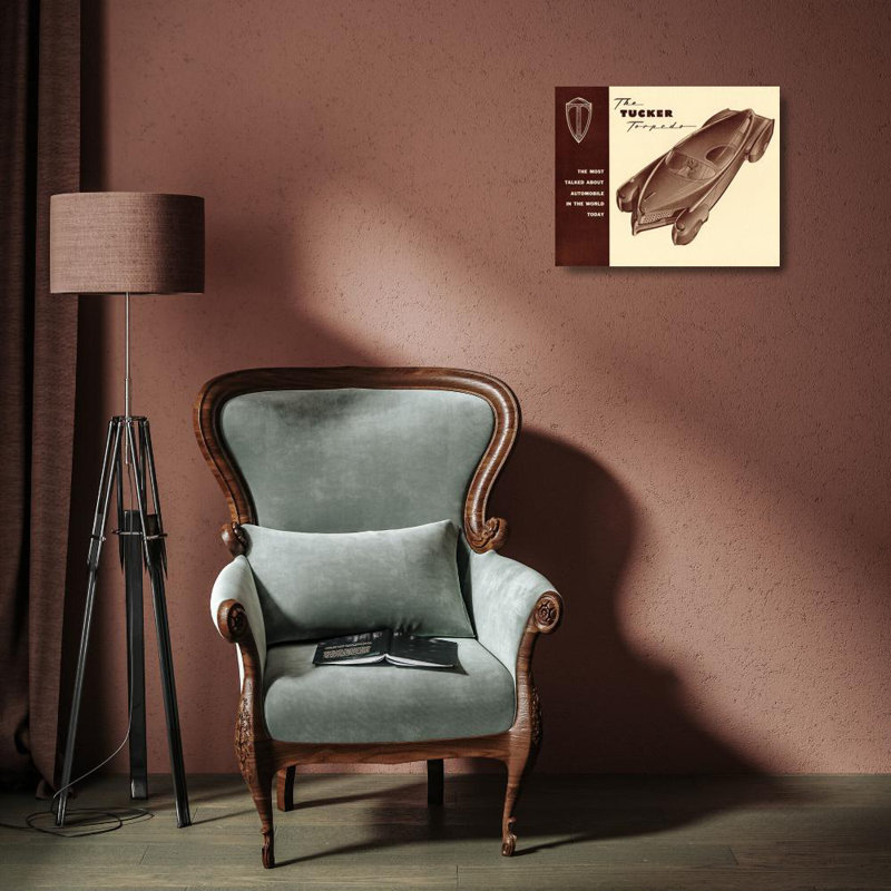 «Red Barrel Studio®», photographie rétro sur toile tendue sous le titre: Tucker Torpedo, H 15 po x l 18 po