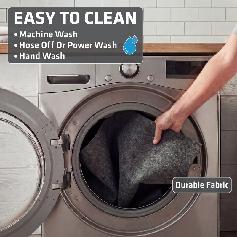 Grand tapis de doublure de boîte de mise bas, lavable et réutilisable, et absorbant, imperméable, durable, peut être coupé sur mesure (48 po x 50 po) (fabriqué aux États-Unis)