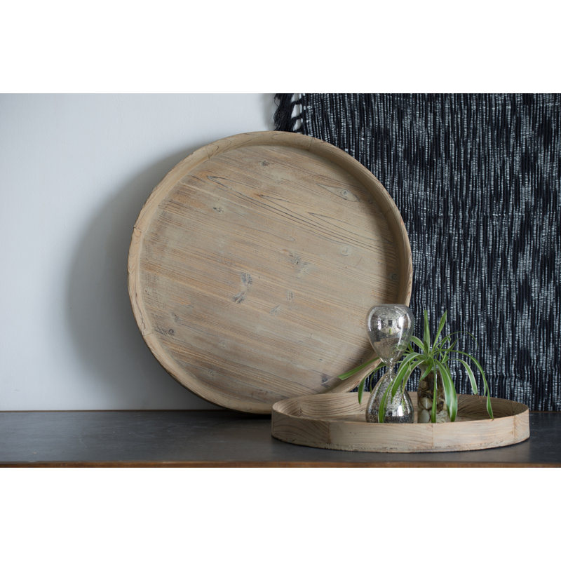Levon Wood Tray, 3" H x 28" W x 28" D