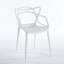 Chaises de salle à manger en plastique avec design moderne, ensemble de 4-805375269