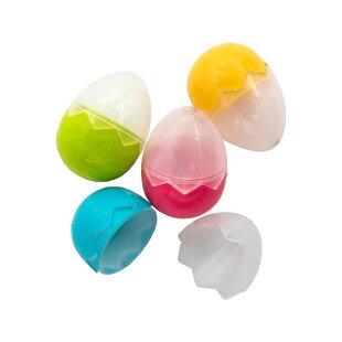 2 1/4 Bulk 72 Pc. Bright Printed Plastic Easter Eggs