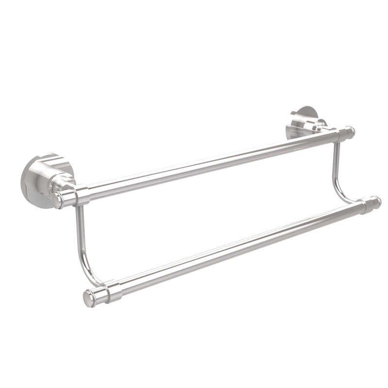 Porte-serviettes mural double Arviso, Chrome poli