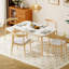 Zaran 5-Piece Rubberwood Dining Set with Upholstered Chairs-114838470