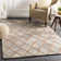 Lynden Geometric Handmade Tufted Dark Brown/Beige Area Rug