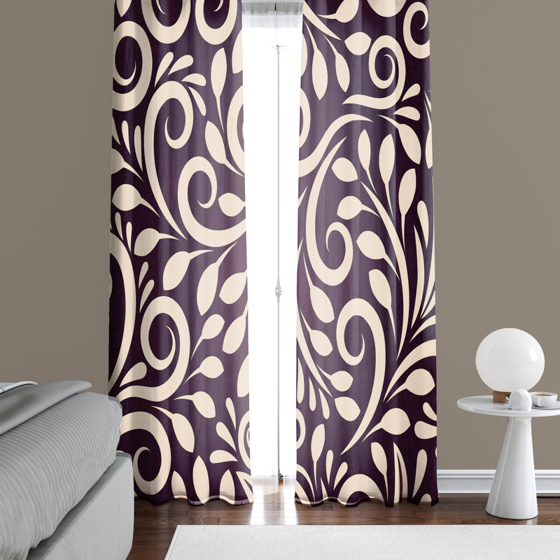 Semi Sheer Curtain Panel Pair, 56" W x 78" L