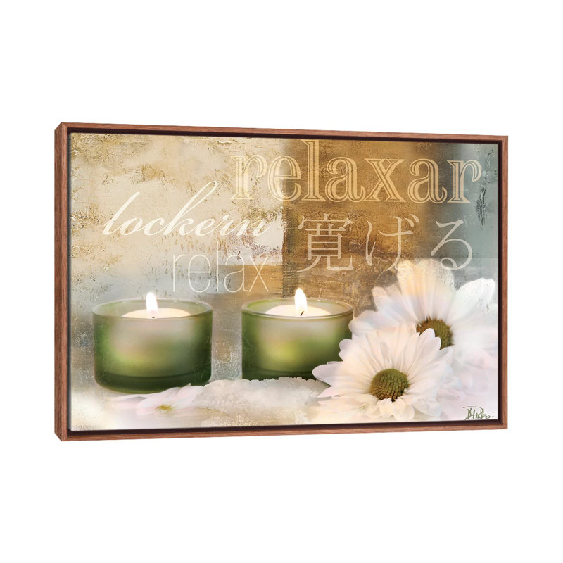 "Relaxation I" par Patricia Pinto, impression d’art graphique, Cadre bois classique, Pas de tapis