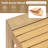 Canaan Patio 5-Piece Acacia Wood Conversation Set With Cushions
