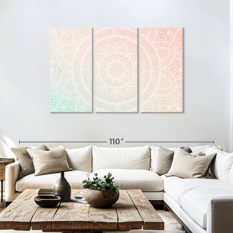 Kerner Gradient Mandala, 48" H x 74" W