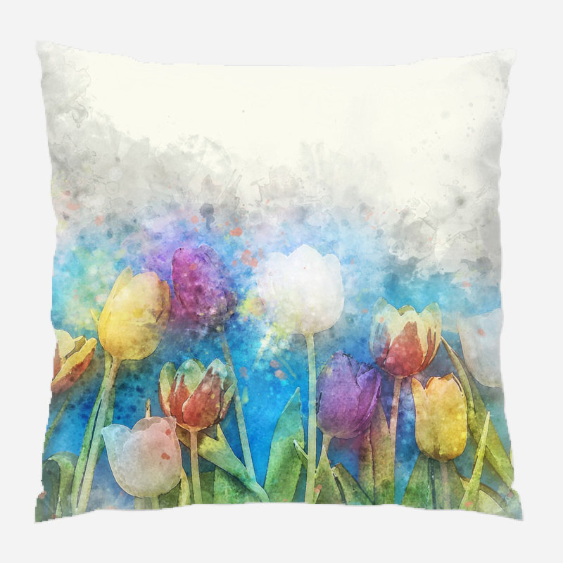 Housse et insert de coussin carré Armendariz, Intérieur, Microsuède