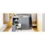 Lit mezzanine double avec garde-robe, bureau et tablettes, gris (OLD: LT000679AAE)-458178446