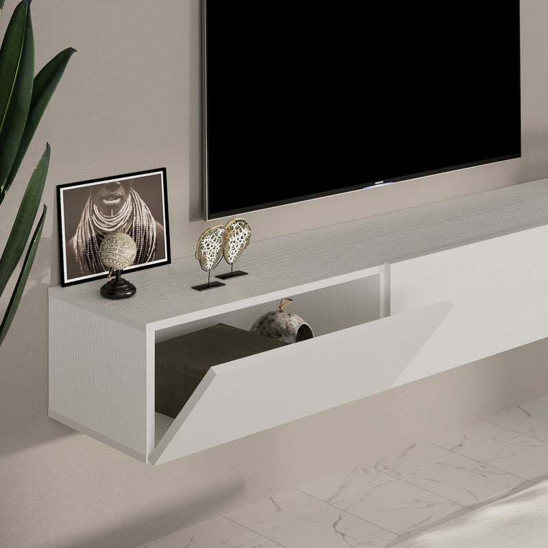 Ragini TV Stand for TVs up to 85", White
