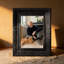 Cadre photo noir 1PC 5 po x 7 po avec profil décoratif