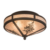 Rustic Lodge 2 - Light Semi Flush Mount