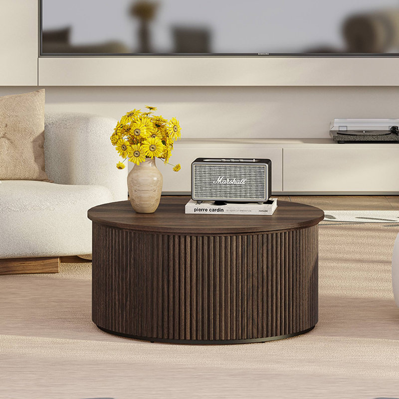 Table basse Guinna, Noyer foncé
