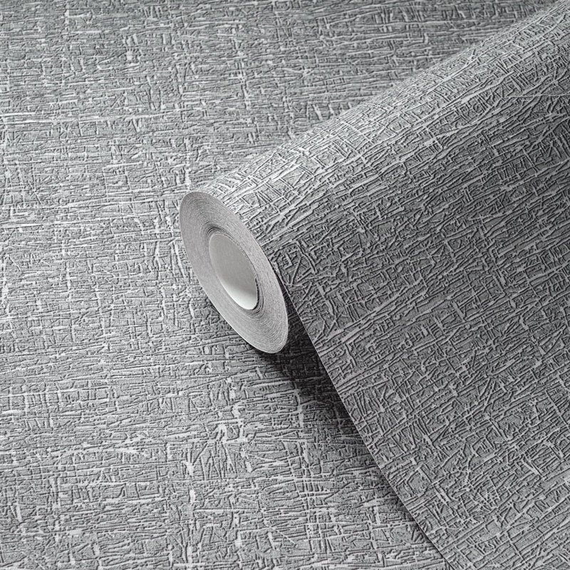 Rahnuma 10.05m x 53cm Matte Double Roll, Silver Grey