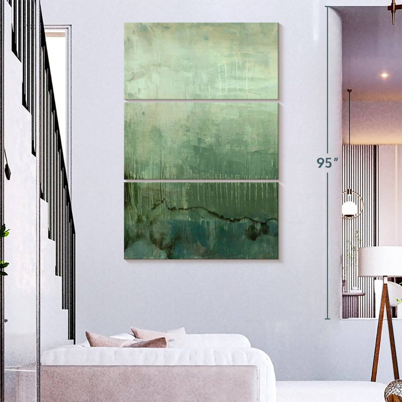 Emerald Sky I, 74" H x 48" W