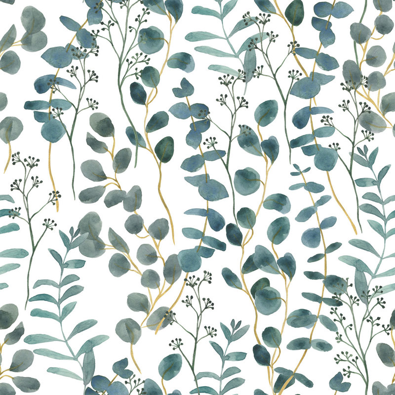 Peel & Stick Floral Tile, 2.08' W x 10.42' L