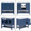 Meuble-lavabo simple 36 po avec plateau Leiding-21186378