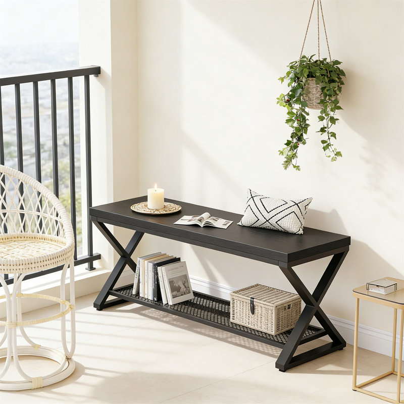 Storage Bench, Black