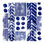" Ink Pattern Navy 3 " Painting Print