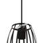 1 - Light Matte Black Chandelier Pendant