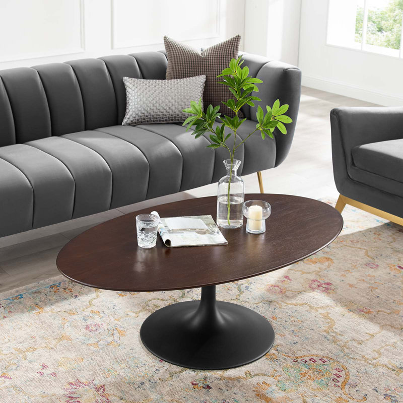 Table basse Lippa, 17.5" H x 48" L x 27.5" W, Noyer