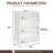 3 Tier Wall Mounted Shelf, Adjustable Display Shelf, Sewing Storage Cabinet-1192257703