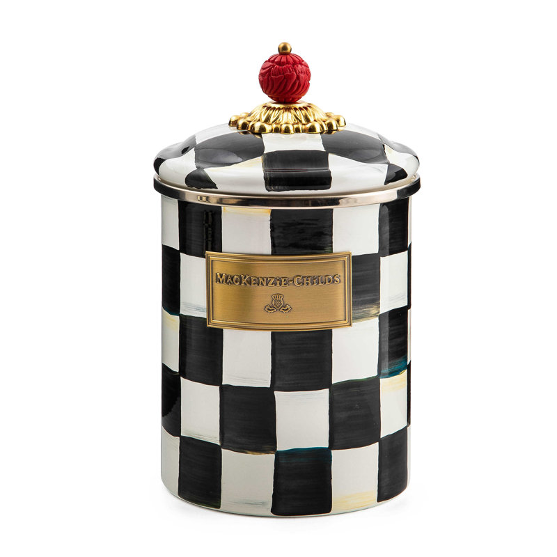 Courtly Check® Canister, 8.5" H x 5" W x 5" D