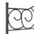 Black Metal Headboard Fits Full, Queen, King Size Bed Frames-1696988414