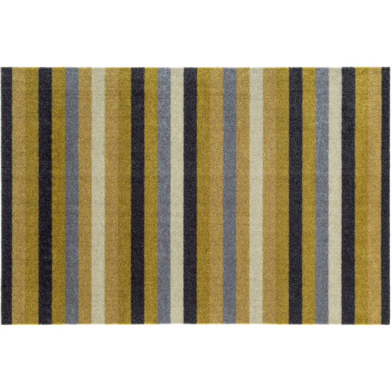 Natsumi Non-Slip Striped Indoor Doormat, 0.8cm H x 50cm W x 75cm L