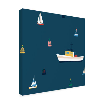 Art mural sur toile Breakwater Bay June Erica Vess Harbor Scene II